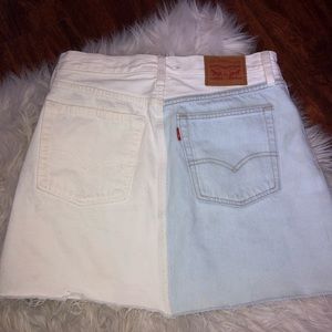 Levi’s multi color denim skirt